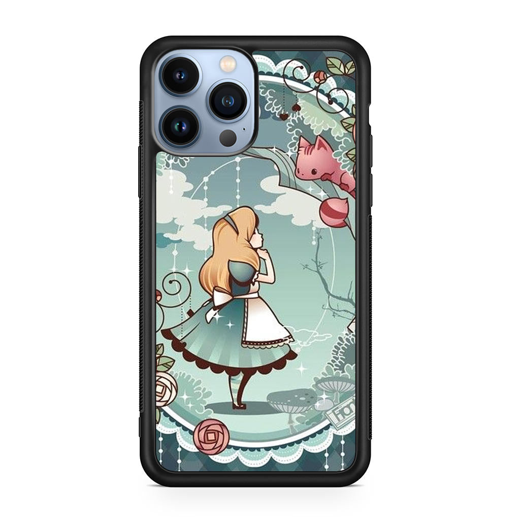 Alice And Cheshire Cat Poster iPhone 13 Pro / 13 Pro Max Case