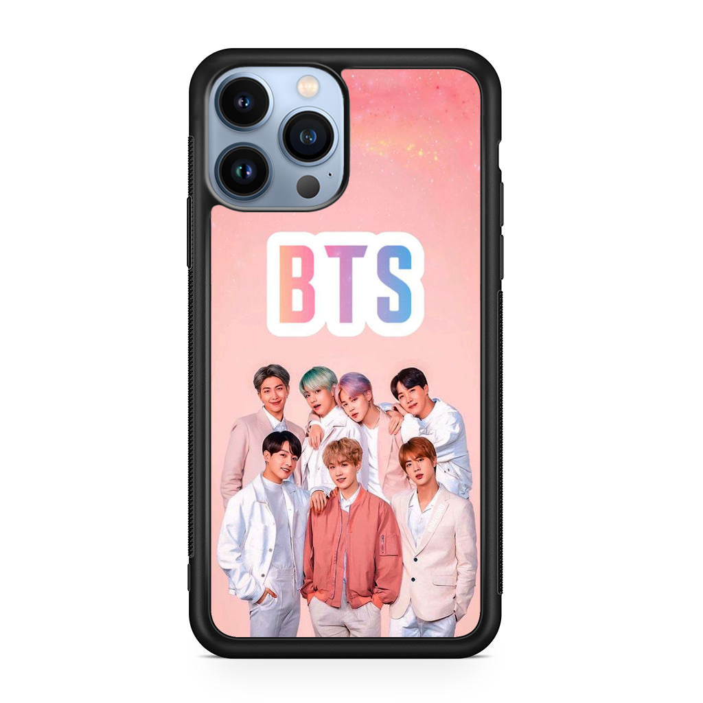 BTS Member in Pink iPhone 13 Pro / 13 Pro Max Case