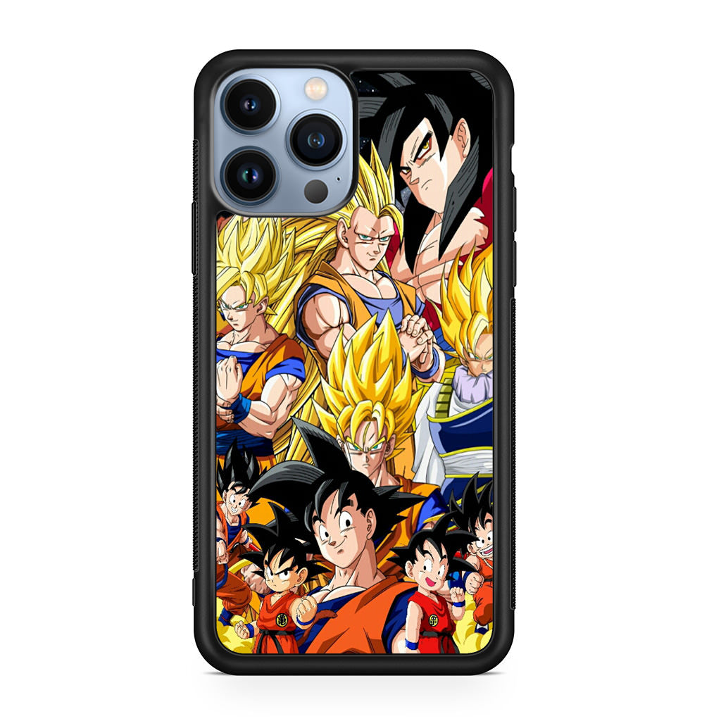 Dragon Ball Z Son Goku Transformation iPhone 13 Pro / 13 Pro Max Case