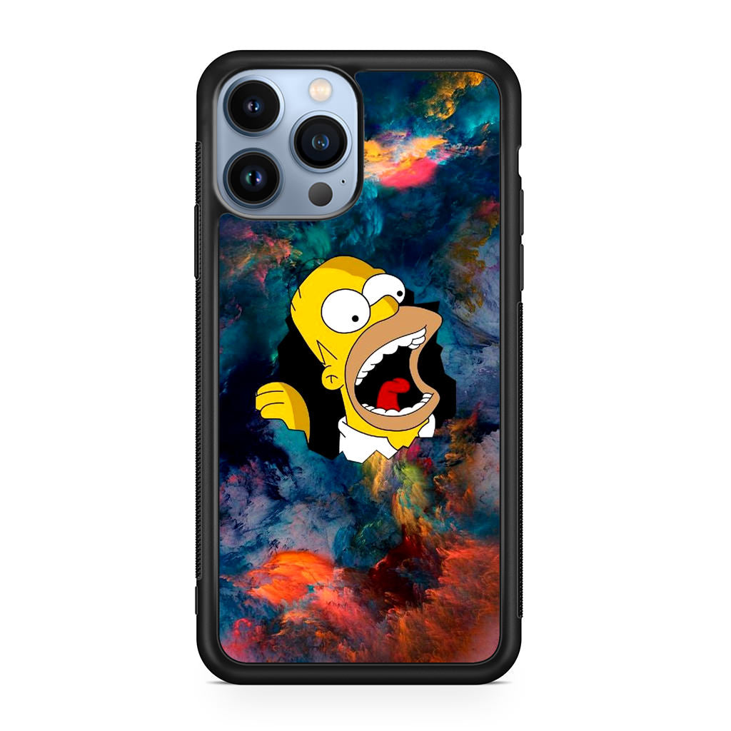 Homer Behind The Black Hole iPhone 13 Pro / 13 Pro Max Case