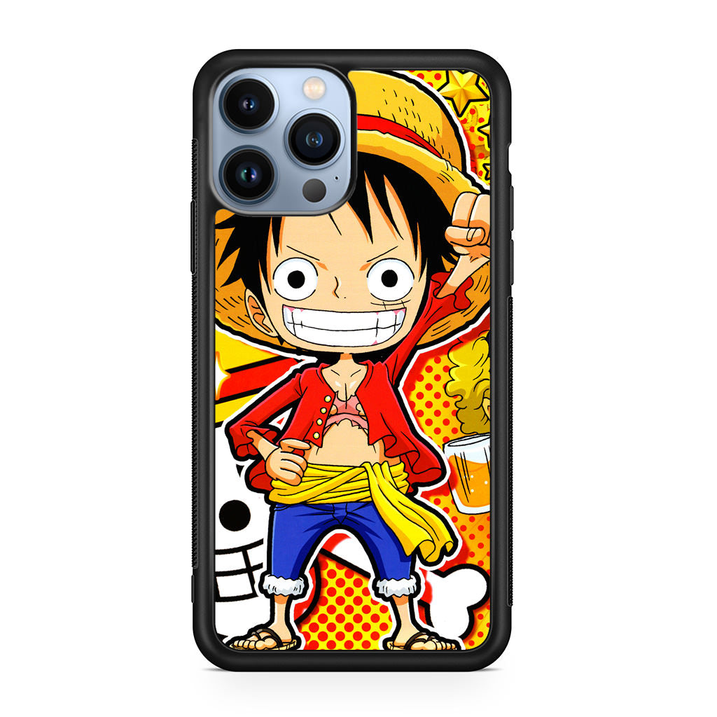 One Piece Cute Luffy iPhone 13 Pro / 13 Pro Max Case