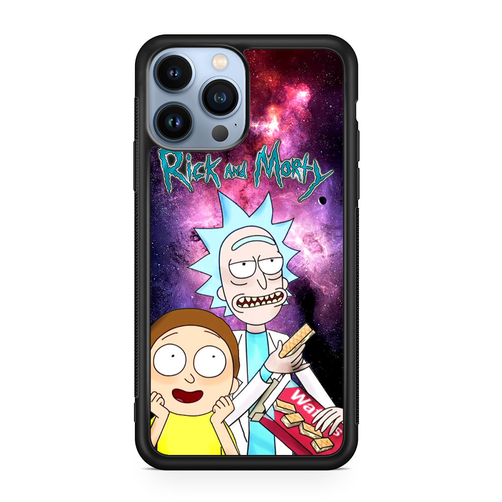 Rick And Morty Nebula Space iPhone 13 Pro / 13 Pro Max Case
