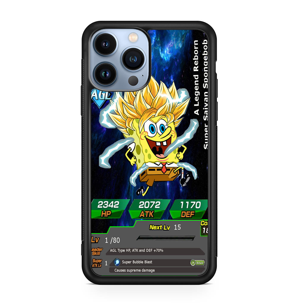 Super Saiyan Spongebob Card iPhone 13 Pro / 13 Pro Max Case