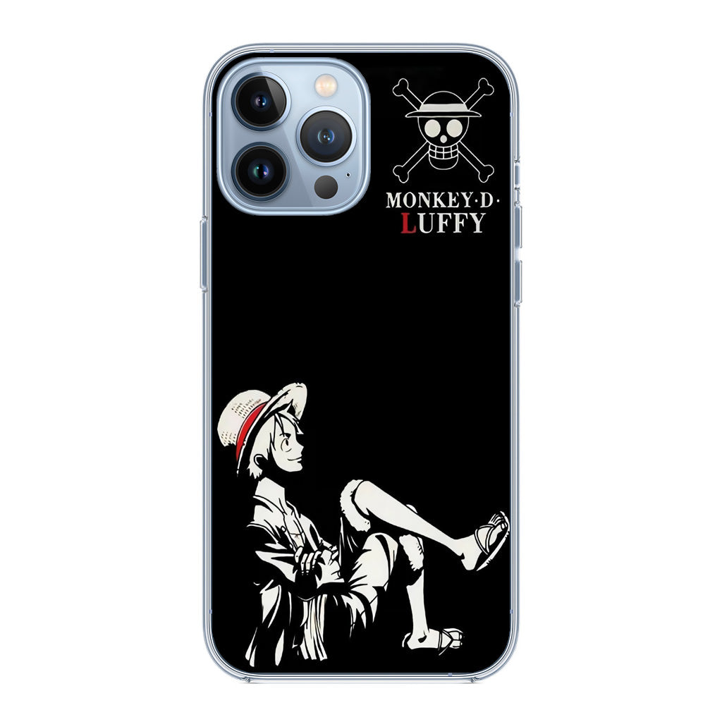 Monkey D Luffy Black And White iPhone 13 Pro / 13 Pro Max Case