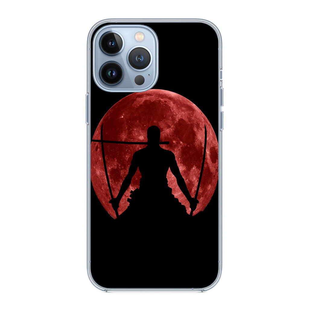 Silhouette Of Zoro In Santoryu Mode iPhone 13 Pro / 13 Pro Max Case