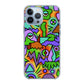 Abstract Colorful Doodle Art iPhone 13 Pro / 13 Pro Max Case