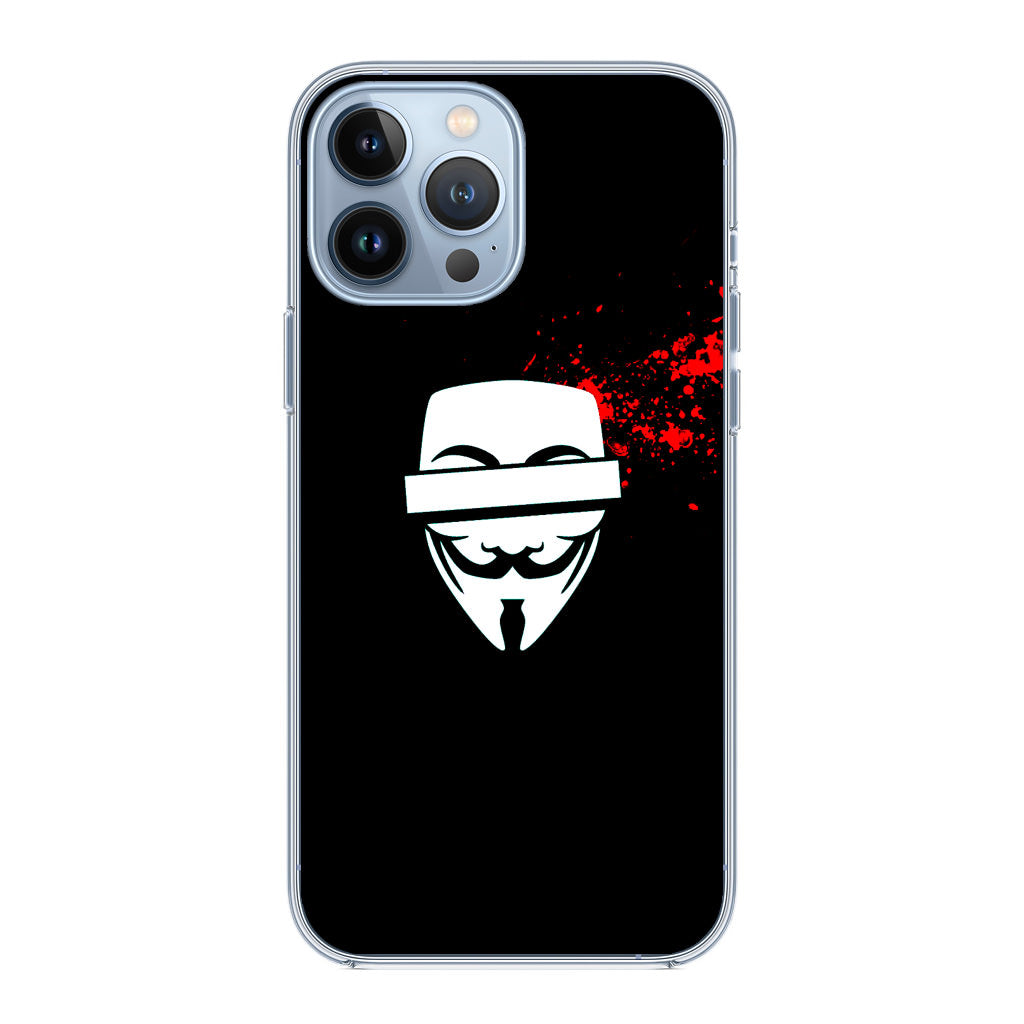 Anonymous Blood Splashes iPhone 13 Pro / 13 Pro Max Case