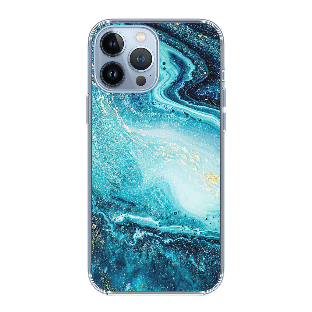Blue Water Glitter iPhone 13 Pro / 13 Pro Max Case