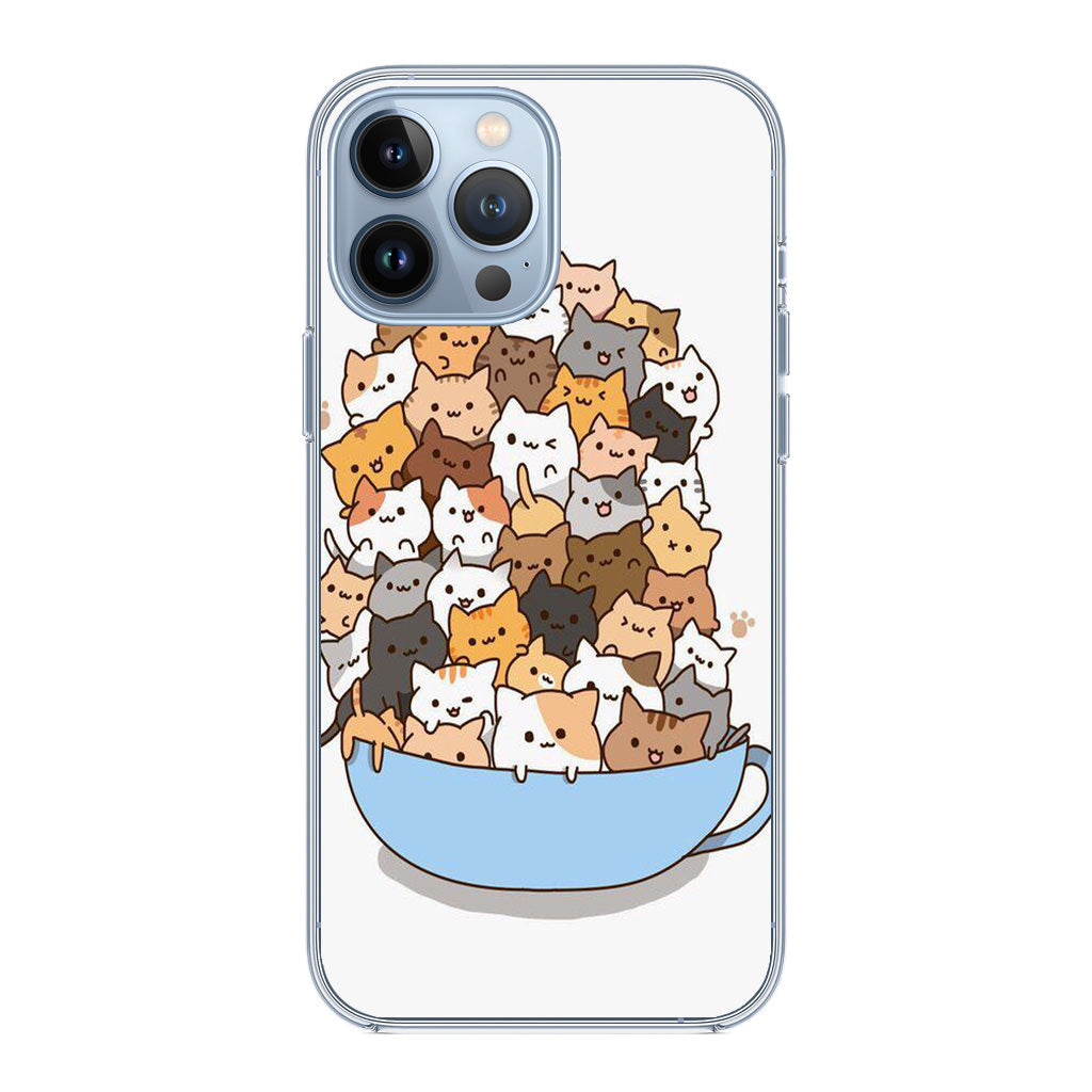 Cats on A Bowl iPhone 13 Pro / 13 Pro Max Case