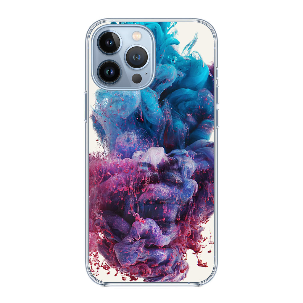Colorful Dust Art on White iPhone 13 Pro / 13 Pro Max Case