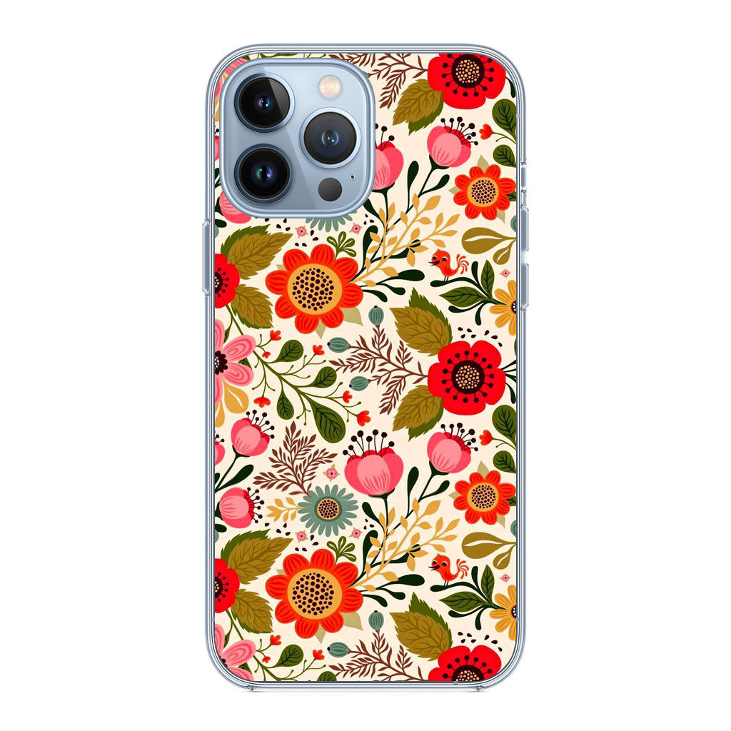 Hello Spring Pattern iPhone 13 Pro / 13 Pro Max Case