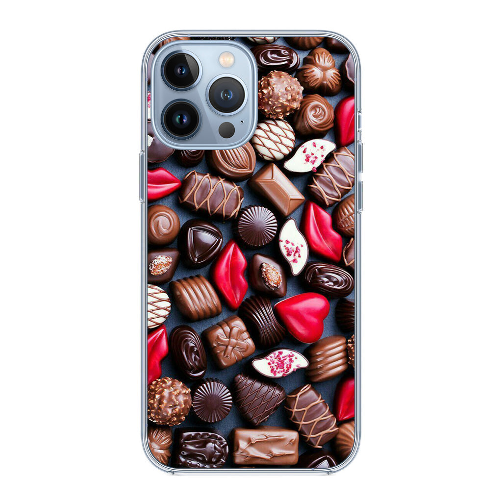 I Love Choco Pattern iPhone 13 Pro / 13 Pro Max Case