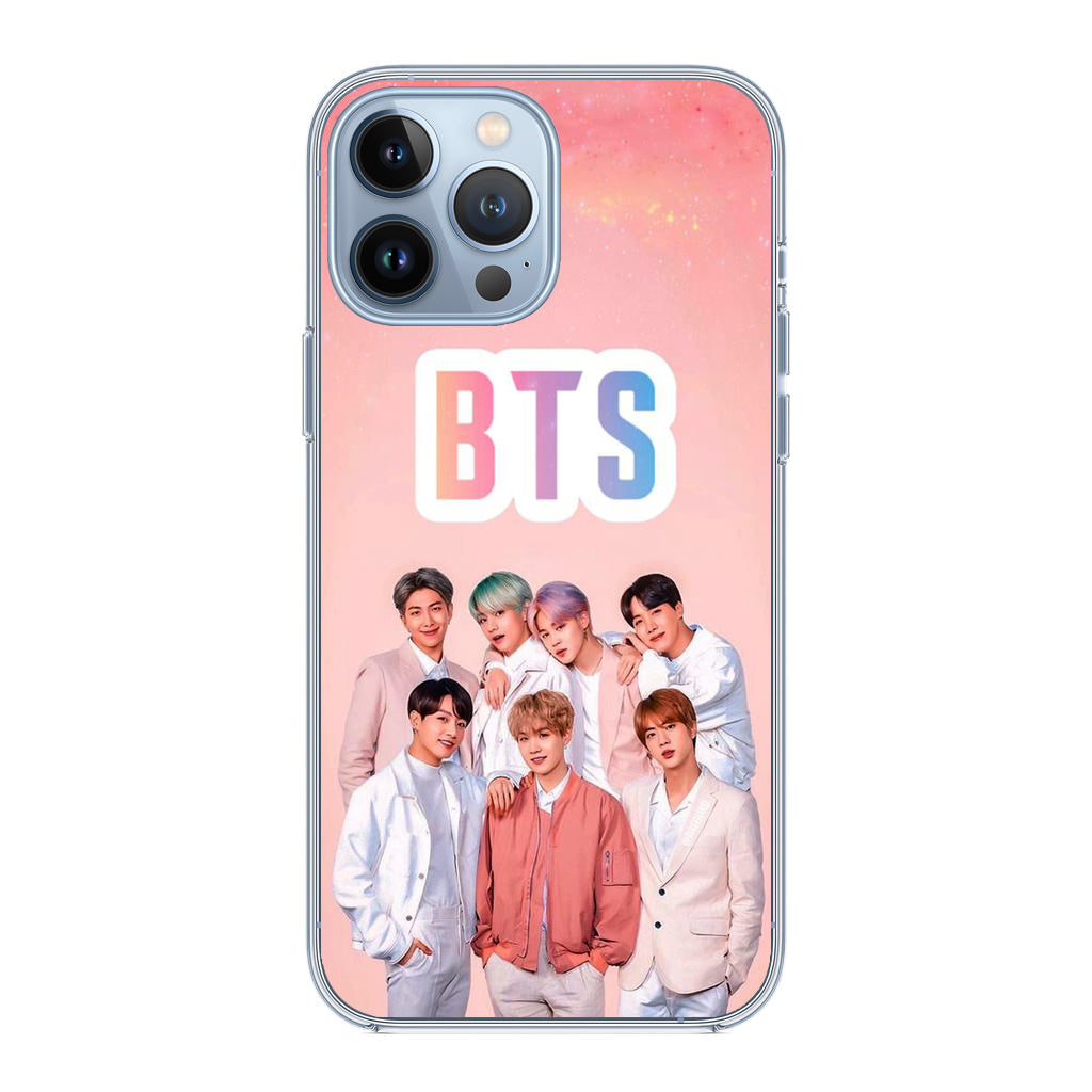 BTS Member in Pink iPhone 13 Pro / 13 Pro Max Case