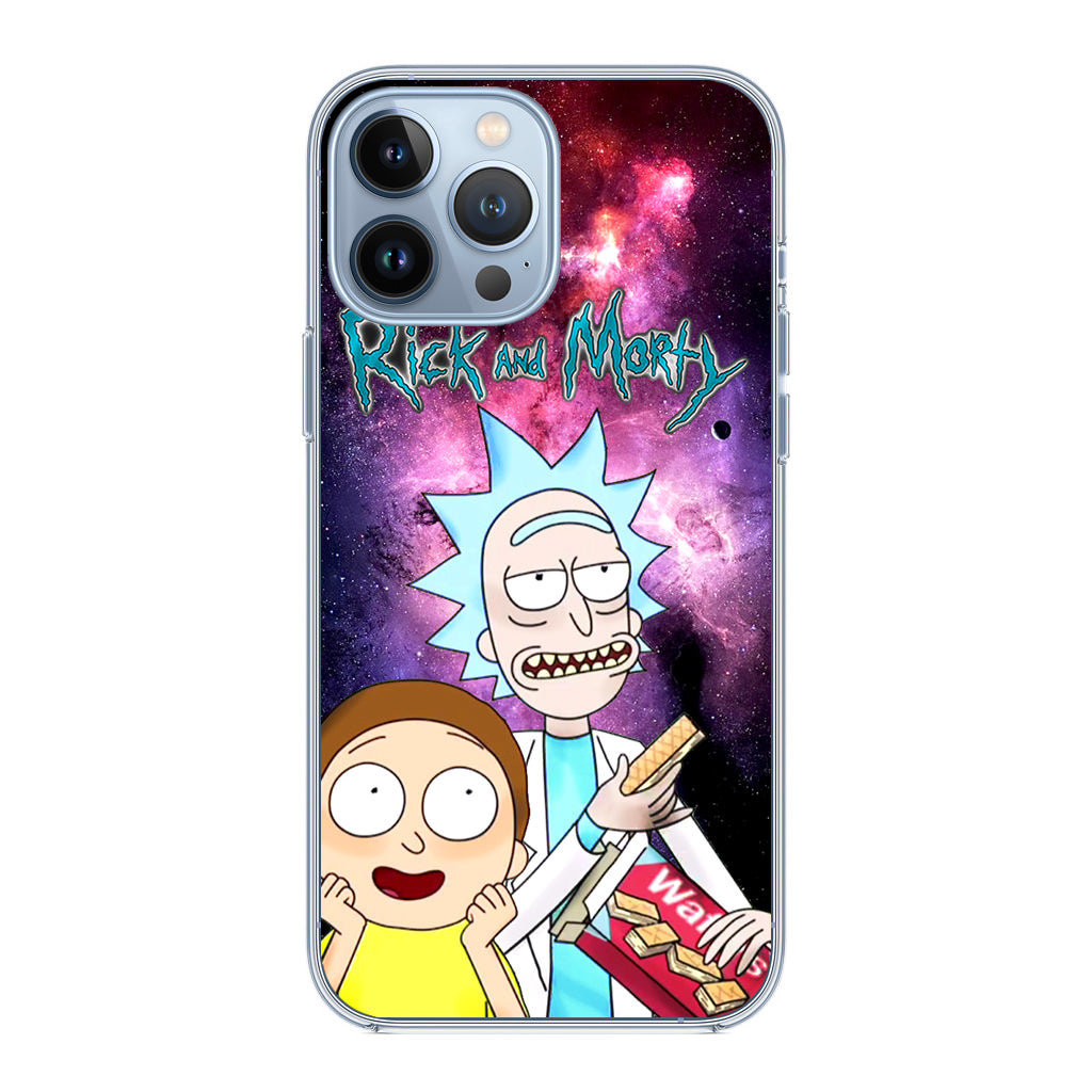 Rick And Morty Nebula Space iPhone 13 Pro / 13 Pro Max Case