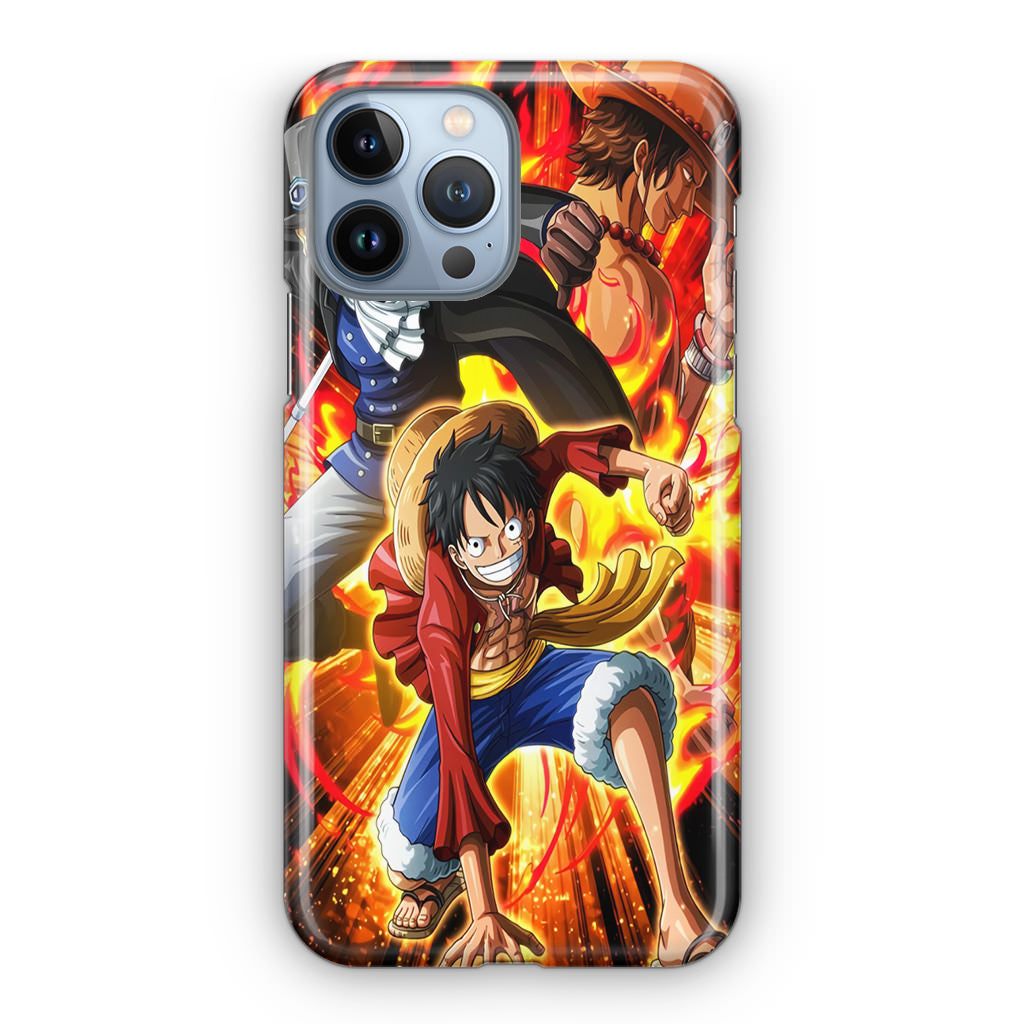 Ace Sabo Luffy Brotherhood iPhone 13 Pro / 13 Pro Max Case