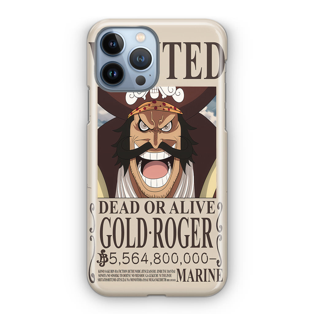 Gold Roger Bounty iPhone 13 Pro / 13 Pro Max Case