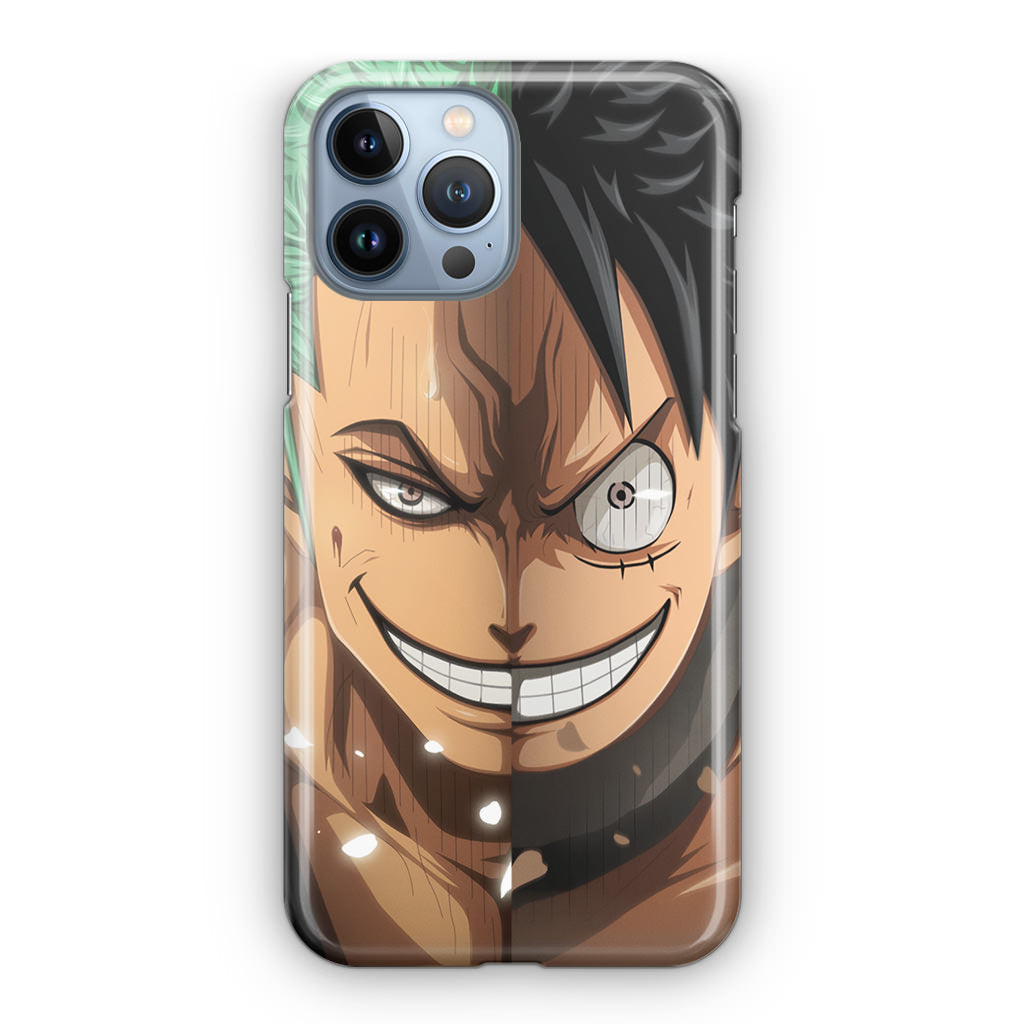 Luffy And Zoro Half Smile iPhone 13 Pro / 13 Pro Max Case