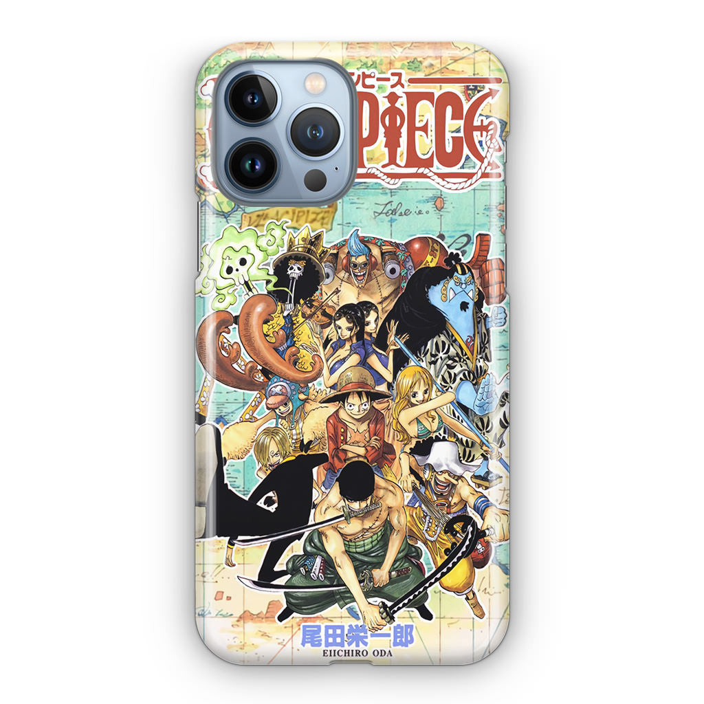 One Piece Comic Straw Hat Pirate iPhone 13 Pro / 13 Pro Max Case