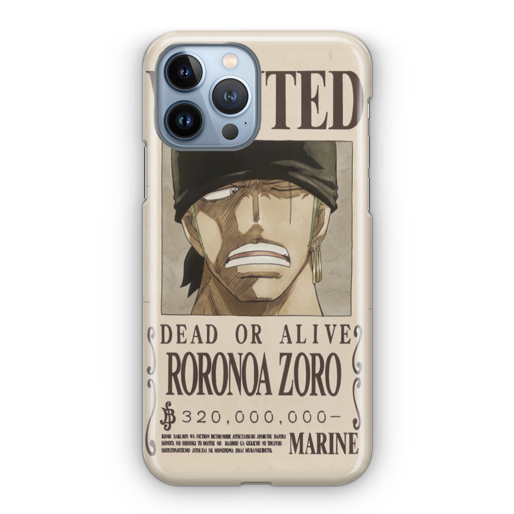 Roronoa Zoro Bounty iPhone 13 Pro / 13 Pro Max Case