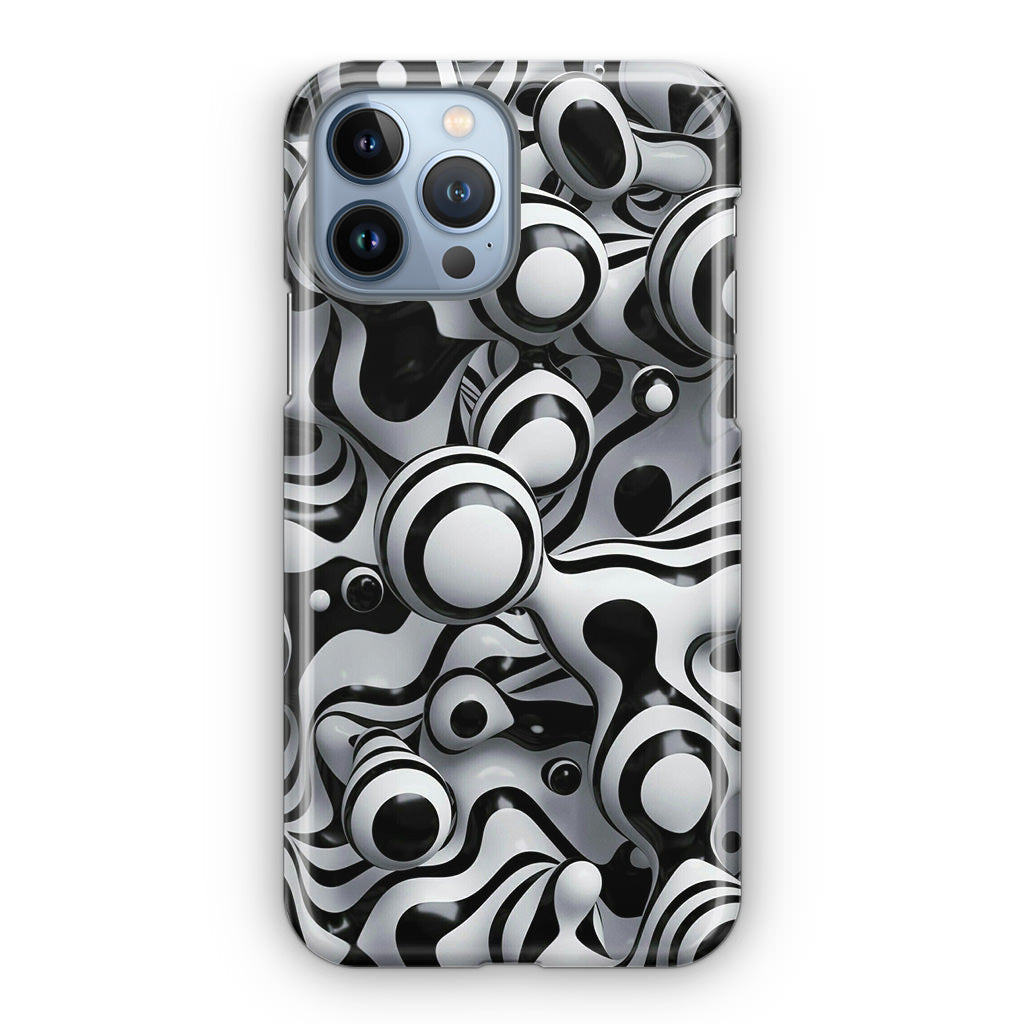 Abstract Art Black White iPhone 13 Pro / 13 Pro Max Case