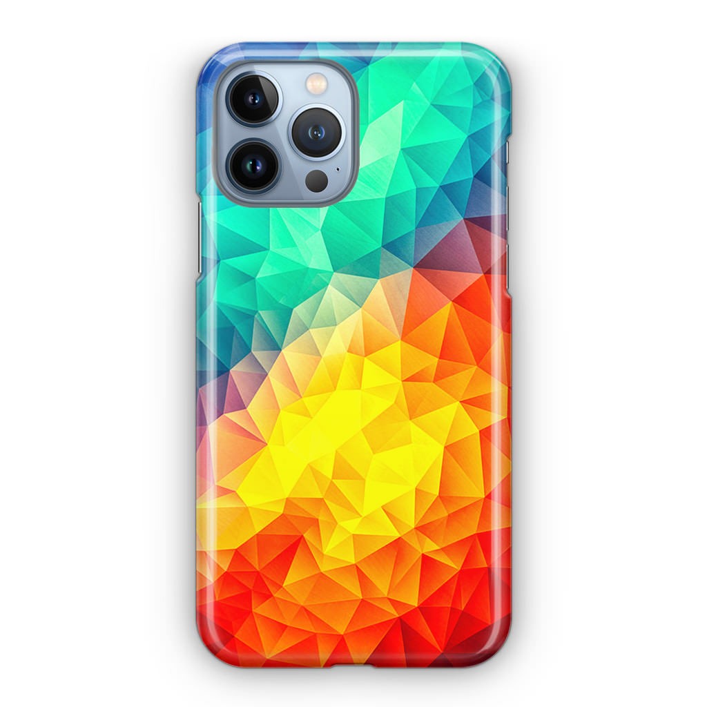 Abstract Multicolor Cubism Painting iPhone 13 Pro / 13 Pro Max Case
