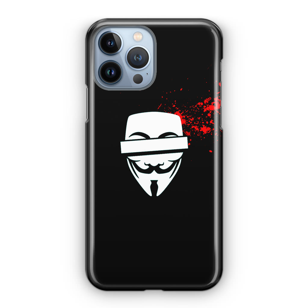 Anonymous Blood Splashes iPhone 13 Pro / 13 Pro Max Case