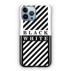 Black White Stripes iPhone 13 Pro / 13 Pro Max Case