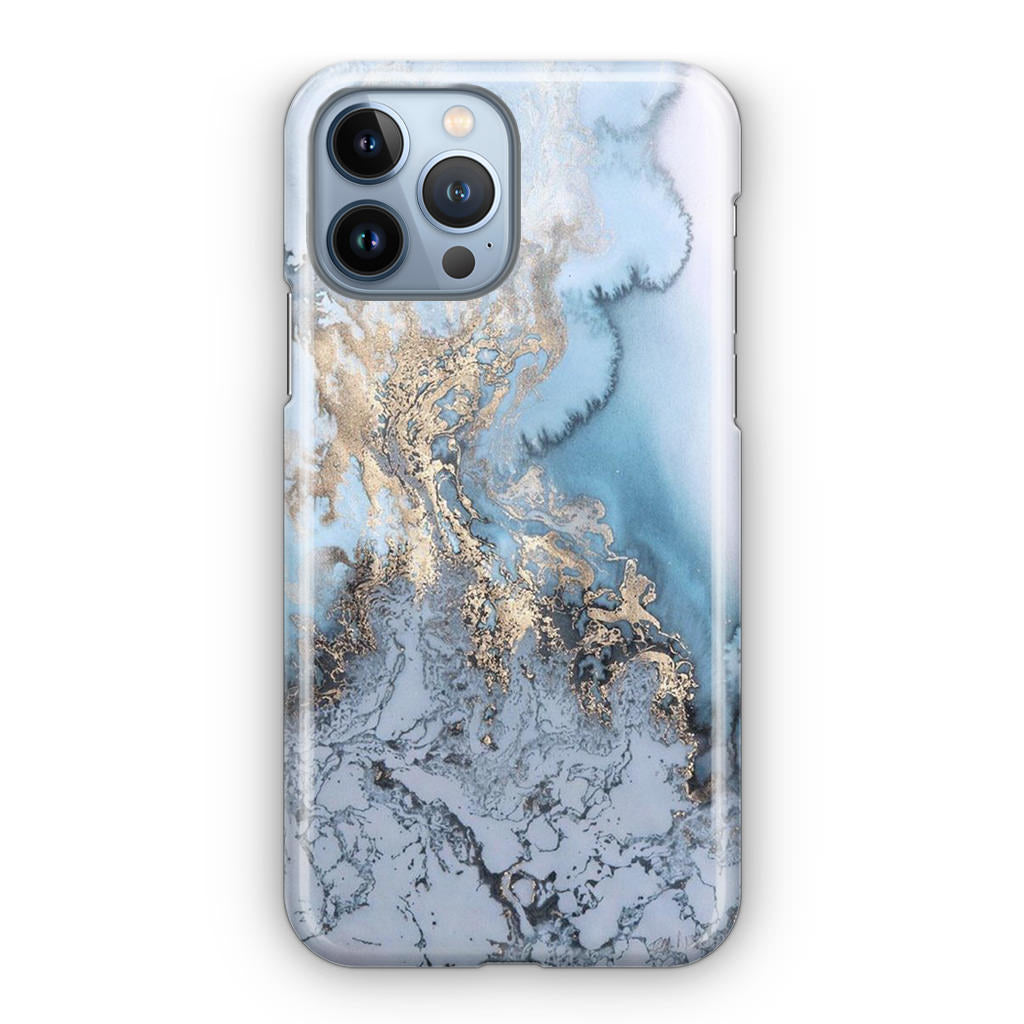 Golden Azure Marble iPhone 13 Pro / 13 Pro Max Case