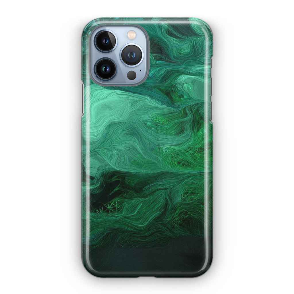 Green Abstract Art iPhone 13 Pro / 13 Pro Max Case