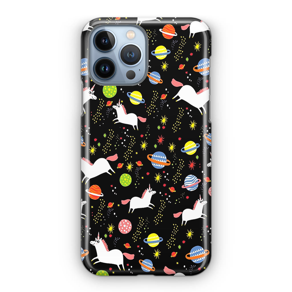 Space Unicorn Pattern iPhone 13 Pro / 13 Pro Max Case