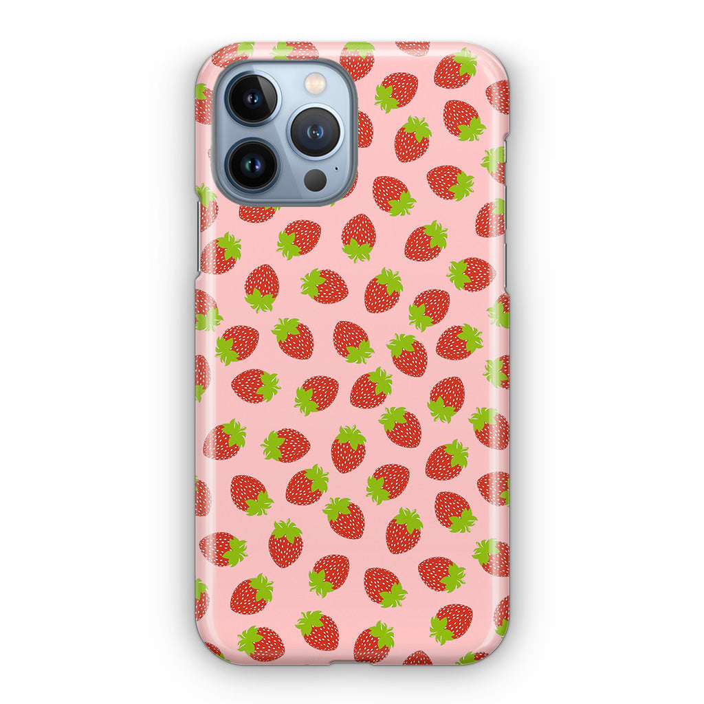 Strawberries Pattern iPhone 13 Pro / 13 Pro Max Case