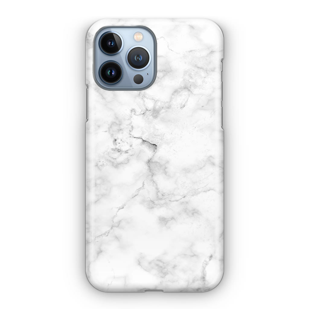 White Marble iPhone 13 Pro / 13 Pro Max Case