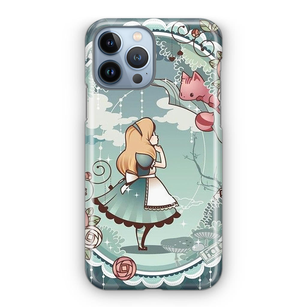 Alice And Cheshire Cat Poster iPhone 13 Pro / 13 Pro Max Case