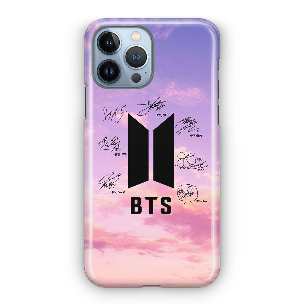 BTS Signature 2 iPhone 13 Pro 13 Pro Max Case