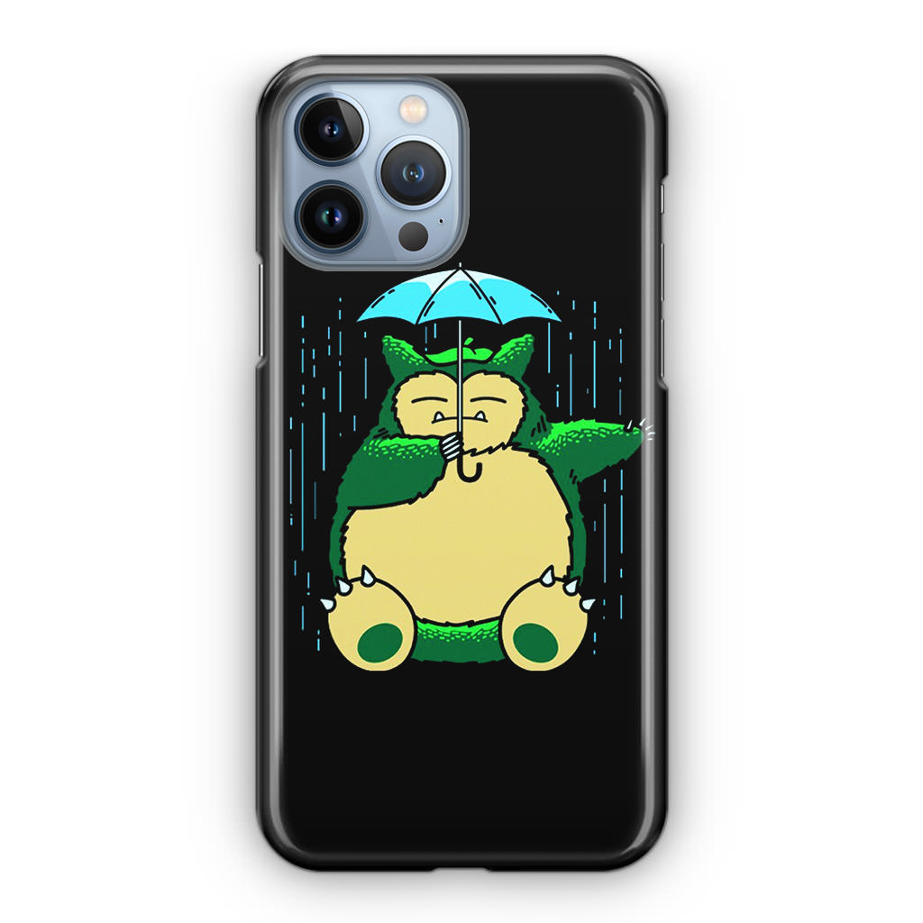 Cute Snorlax Umbrella iPhone 13 Pro / 13 Pro Max Case