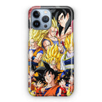 Dragon Ball Z Son Goku Transformation iPhone 13 Pro / 13 Pro Max Case