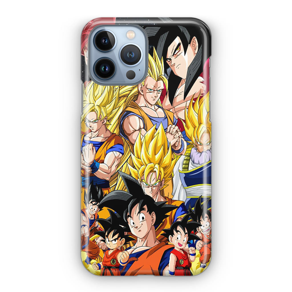 Dragon Ball Z Son Goku Transformation iPhone 13 Pro / 13 Pro Max Case