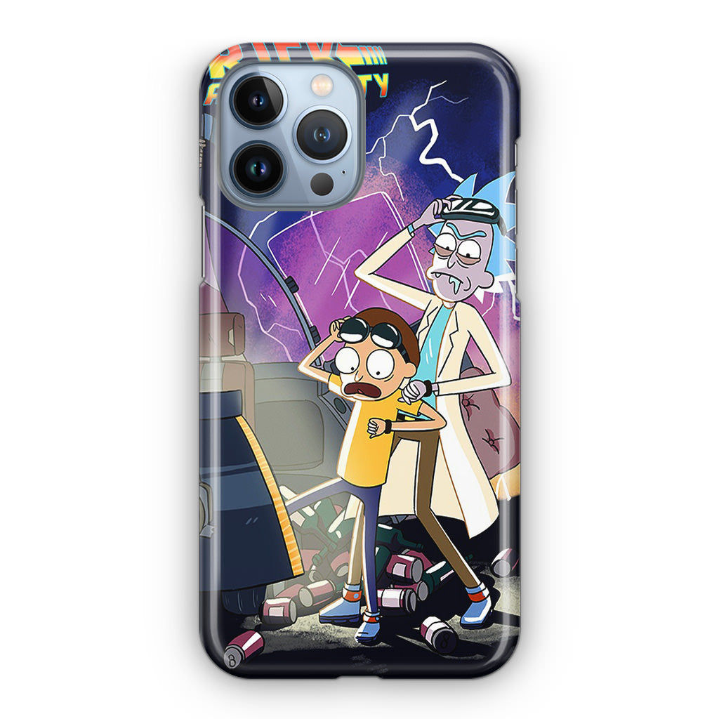 Rick And Morty Back To The Future iPhone 13 Pro / 13 Pro Max Case