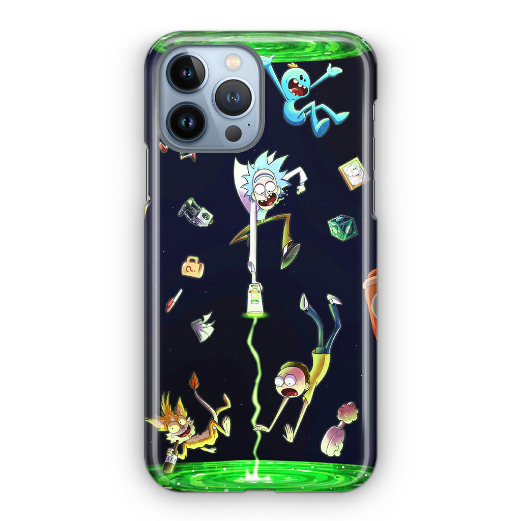 Rick And Morty Portal Fall iPhone 13 Pro / 13 Pro Max Case