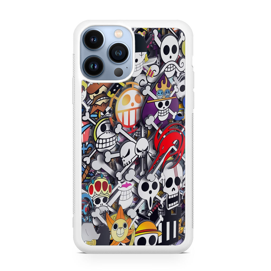 All Pirate Symbols One Piece iPhone 13 Pro / 13 Pro Max Case