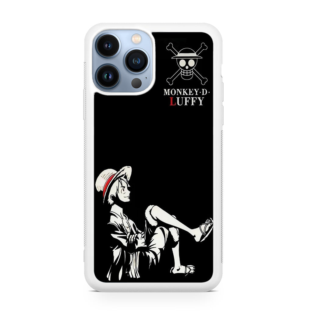 Monkey D Luffy Black And White iPhone 13 Pro / 13 Pro Max Case