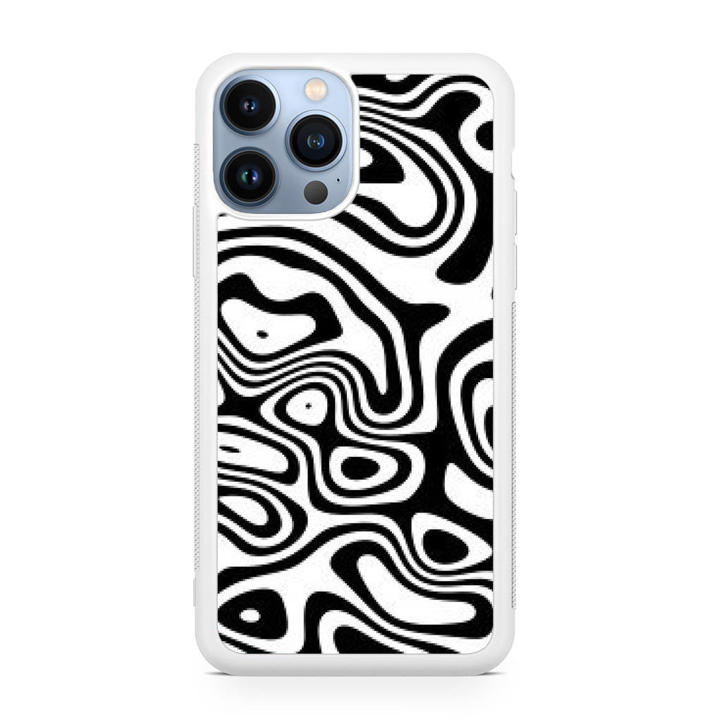 Abstract Black and White Background iPhone 13 Pro / 13 Pro Max Case