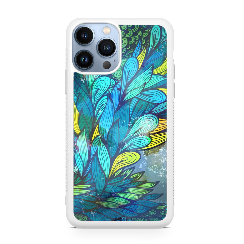 Colorful Art in Blue iPhone 13 Pro / 13 Pro Max Case