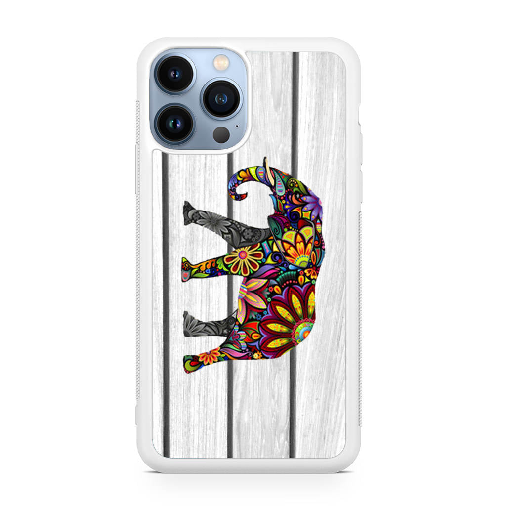 Colorful Elephant Flower iPhone 13 Pro / 13 Pro Max Case