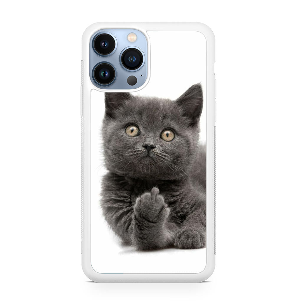 Finger British Shorthair Cat iPhone 13 Pro / 13 Pro Max Case
