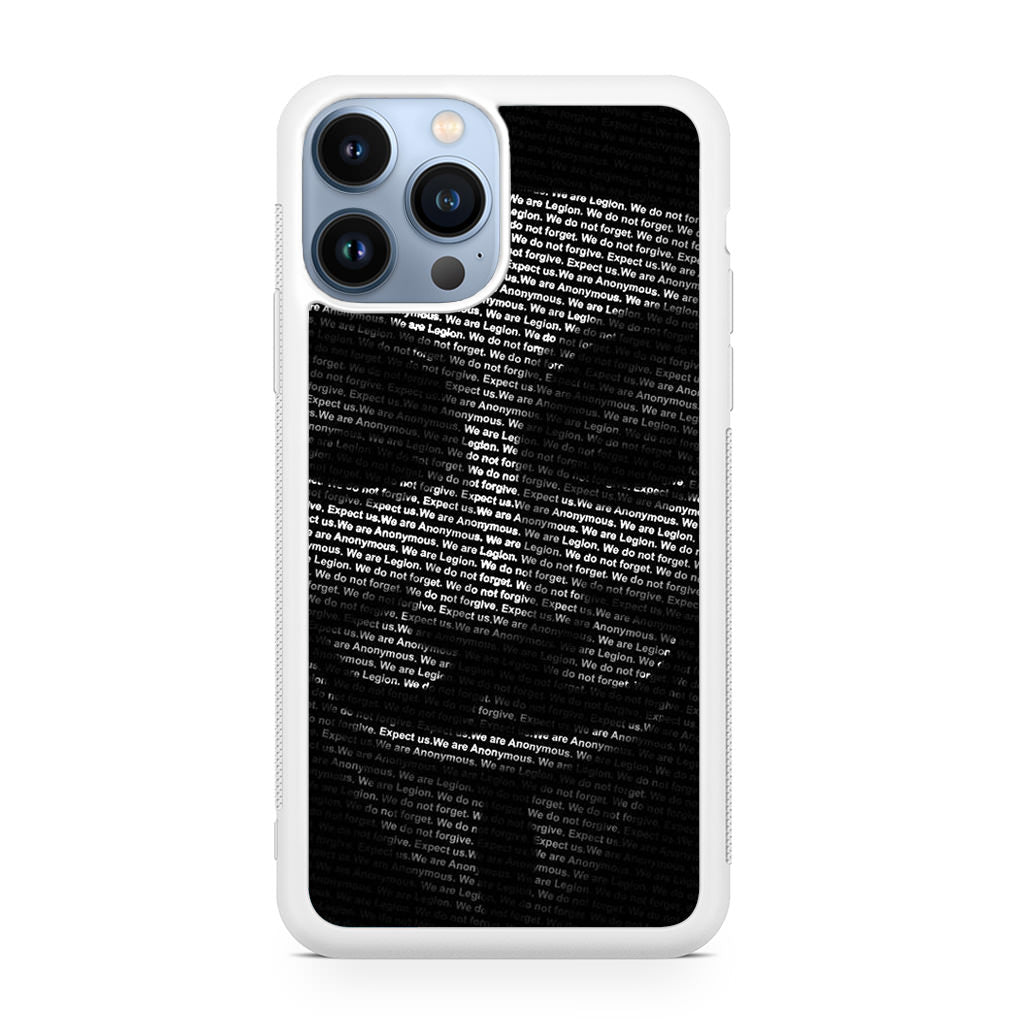 Guy Fawkes Mask Anonymous iPhone 13 Pro / 13 Pro Max Case