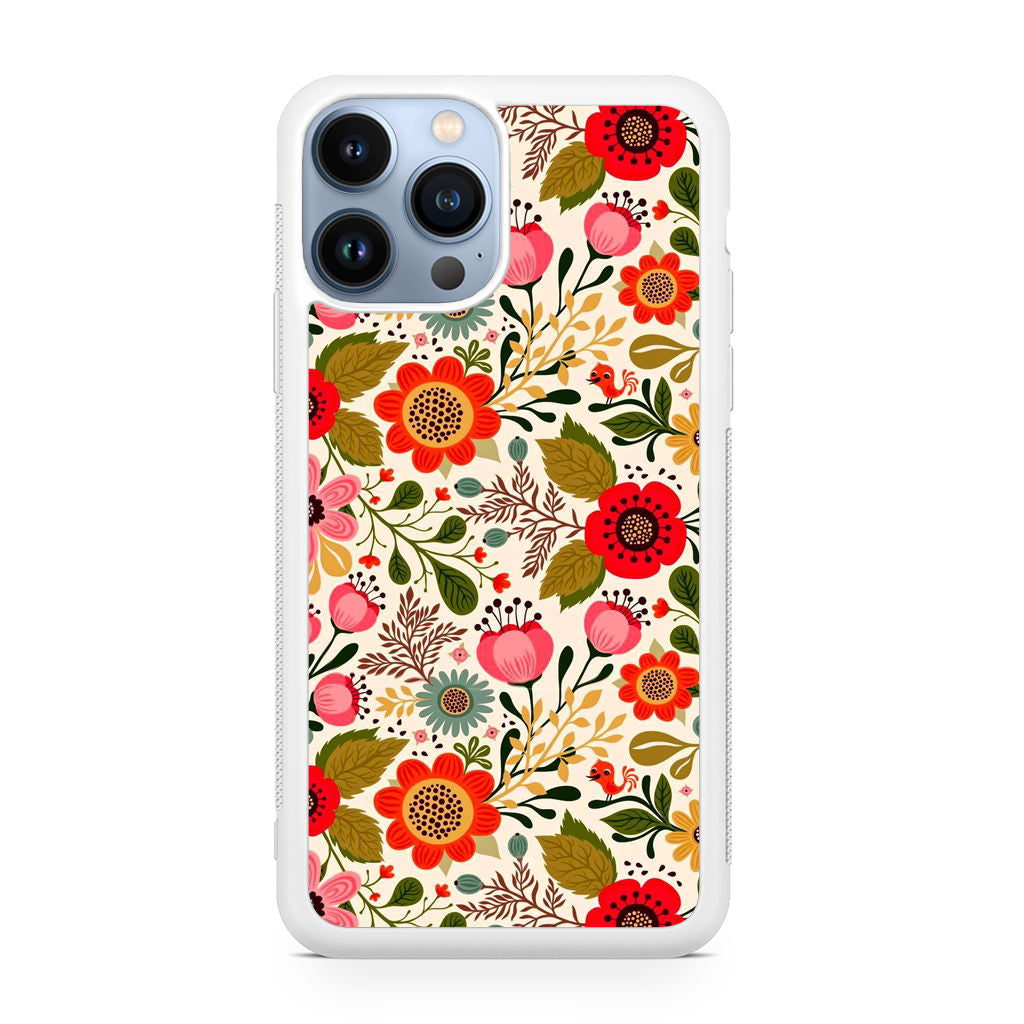 Hello Spring Pattern iPhone 13 Pro / 13 Pro Max Case