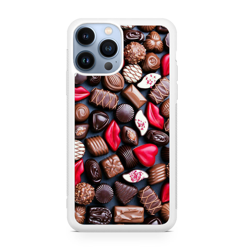 I Love Choco Pattern iPhone 13 Pro / 13 Pro Max Case