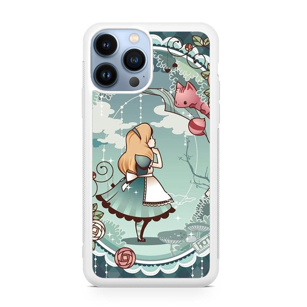 Alice And Cheshire Cat Poster iPhone 13 Pro / 13 Pro Max Case