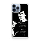 Bruce Lee Quotes iPhone 13 Pro / 13 Pro Max Case